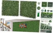 Artificial Boxwood Grass Wall Panels,6 Pack 20"x 20" UV-Anti Grass Backdrop&