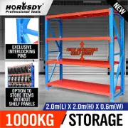 HORUSDY 2m Steel Racks Shelves Garage Storage Warehouse Tyre Shelving Capacity