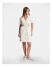 [Decjuba] Chloe Button Down Denim Dress in Vanilla