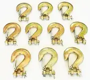 10 GOLIATH INDUSTRIAL 3/8" CHAIN GRAB SLING SLIP HOOK LINK SPRING LATCH CSH38
