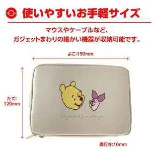 【震撼精品百貨】Winnie the Pooh 小熊維尼~日本DISNEY迪士尼小熊維尼皮革化妝包 收納包*63358