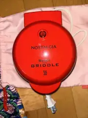 Nostalgia My Mini 5" Non-Stick Surface Griddle Burgers Pancakes Cookies
