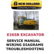 NEW HOLLAND E265B CRAWLER EXCAVATOR MANUAL SHOP SERVICE REPAIR PDF