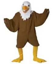 Eagle Maniac Deluxe Hawk Bird Animal Mascot Adult Mens Costume One Size