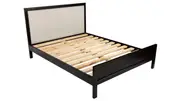 Felicia oak bed frame black color discounted display model