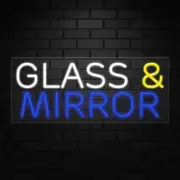 Glass & Mirror Neon Sign for Retail Displays | LED Flex Neon | 30"W x 12"H x 1"D