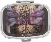 Pill Box Large Medicine Lock System Taker Medicine Storage Organizer Compartment Pharmacy Dose Boxes Packaging Dispensers Tablets Medication Lid Holder Wallet Cases Iron