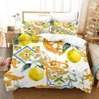Lemon Nice Banana 3D Printing Duvet Quilt Doona Covers Pillow Case Bedding Sets