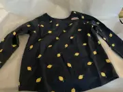 Garanimals 12M long sleeves girls Blue with lemons shirt new