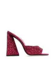 The Attico Glitter Devon Mules