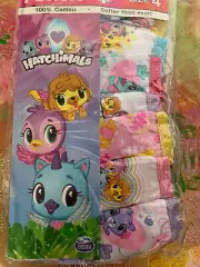 Hatchimals~ 7 Pairs Girls Briefs Underwear Size 4 Cotton ~ Cute!!