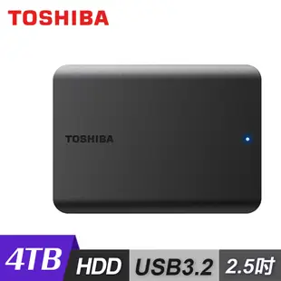 【Toshiba 東芝】Canvio Basics A5 4TB 2.5吋行動硬碟