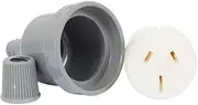 HPM 15A Extension Lead Socket, Grey