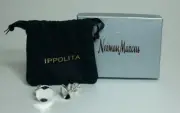 Ippolita Neiman Marcus 925 Sterling Silver Mens Wavy Disc Cufflinks NM Boxed New
