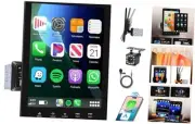 Single Din Car Radio Support Carplay Android Auto 9.5 Inch Rotatable Touch