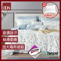 在飛比找蝦皮商城優惠-【DON-贈舒眠枕二入!】加大四件式吸濕排汗天絲兩用被床包組