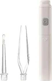Ear Wax Removal Kit, Ear Cleaning Tool with Light, 0.59x3.54in Portable Soft Silicone Earwax Picker, Precision Tweezers for Kids, Toddler, Children, Adults