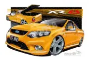 Ford Ute FG XR8 UTE FG XR8 FALCON UTE OCTANE A3 FRAMED PRINT (FT202)