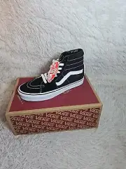 Size 6.5 Mens- VANS Sk8- High Black White