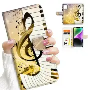 ( For iPhone 11 ) Wallet Flip Case Cover PH26278 Music Piano