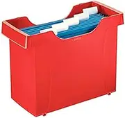 Esselte Leitz Mini File Plus Suspension File Box for A4 Suspension Files Polystyrene Red