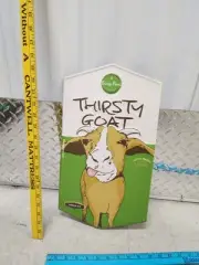 Thirsty Planet Goat Brewery Austin Texas ATX ACL Beer Tin Sign Metal Tacker New