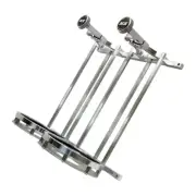 11208SB-15 Nitrous Express Dual Stand Up Flat Mount Billet Bottle Bracket- 15lb