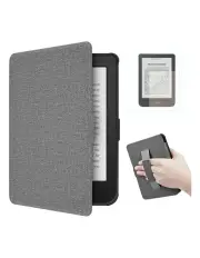 [StylePro] Combo Kobo Clara Case With Hand Strap And Screen Protector in Grey
