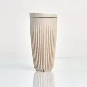 Huskee Cup | Reusable Coffee Cup with Lid 16oz/473ml Natural