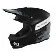 Furious Roll Black Grey Matt Offroad Helmet