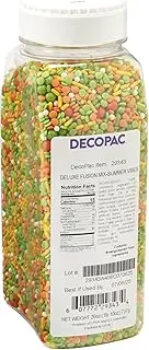 DECOPAC Summer Vibes Deluxe Fusion Mix Candy Sprinkles, 26oz, Edible Sprinkles in Handheld Container, Sugar Cake Decorations For Celebration Cakes, Cupcakes, Cookies, Ice-cream, and Donuts