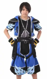 Kingdom Hearts Cosplay Costume - Sora Outfit Blue Color Set "
