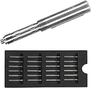 Electric Screwdriver Kit, OLED Screen Rechargeable Cordless Mini Power Screwdriver with 24 Bits, 304 Stainless Steel Material, USB C Charging, for Quick Repairs