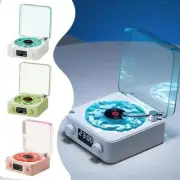 The Waves Bluetooth Vinyl Player Four Modes Vintage Record Player w/ Light