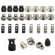 24 Pcs Spring Cord Locks Cords Metal Adjustment Buckle Toggle Stopper Buttons