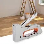 AU Tacker Staple Gun 4/6/8mm Manual Nailing Machine Stainless Steel for Woodwork