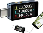 USB Voltage Tester - High-Precision USB Load Tester USB Digital Tester,Portable Current Voltage Tester Electrical Tester for Voltage Within 28V