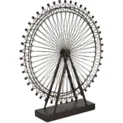Mercana London Eye Ferris Wheel Object in Gray metal