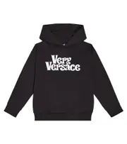 [Versace Kids] Versace Kids Printed cotton jersey hoodie Y 6 multicoloured