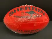 OFFICIAL AFL SHERRIN SYNTHETIC KIDS FOOTBALL SIZE 4 RED Premiers MCG