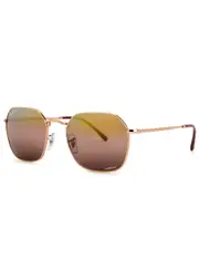 Ray-Ban Jim Hexagon Oval-frame Sunglasses, Sunglasses, Acetate Tips - Pink One Size