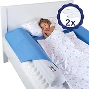 2-Unit Inflatable Bed Rail for Toddlers - Secure Travel Bed Bumpers - Bed Guard for Kids - Blow up Bed Rail for Twin, Full, Queen, King Size Beds