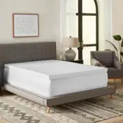 BODIPEDIC Mattress Topper Full Size 3" Gel-Infused Memory Foam w/ Cooling Cover