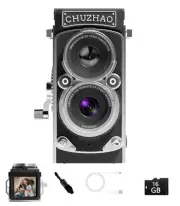 Digital Vintage Mini Camera, 1080P FHD Video, 12MP Autofocus, Point and Shoot...