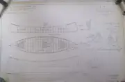 Schock Adirondack Museum Wood Canoe Boat Blueprint Plans Drawings