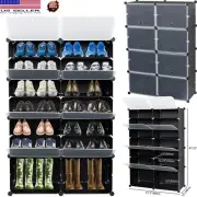 Shoe Rack Storage Organizer Closet Cabinet Tower Shelf Stand Expandable 28 Pairs