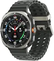 SAMSUNG Watch 7 Ultra LTE Ai (47mm) SM-L705F Latino Version (Tmobile Mint Tello Global), Sleep Fitness Tracker, GPS (Titanium Silver/Black Band)