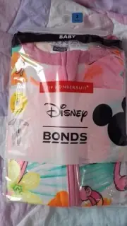 NEW Bonds Disney Zippy Wondersuit - Size 3 Jungle Book FLAMINGO VERY VIBRANT
