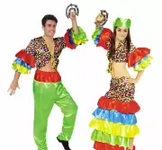 Latin DancersMexican Rumba Couple Mens Ladies Costume Set