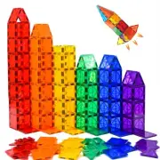 Magnetic Tiles, 52 PCS Magnet Building Set, Magnetic Building Blocks,Construc...